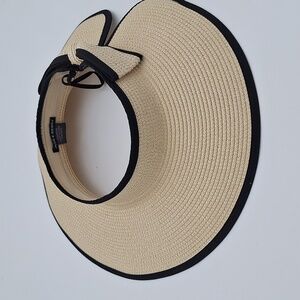 Elegant Cream Sun Visor Hat Jane & Barry
